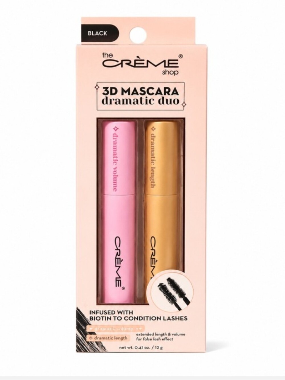❤️ 3D Mascara Dramatic Duo - Black Inf. w/Biotin Crème Shop K-Beauty Korean